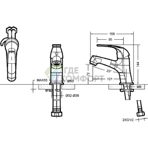 Комплект сантехники Bravat Fit F00315C: стильный дизайн для вашей ванной комнаты - фото 6