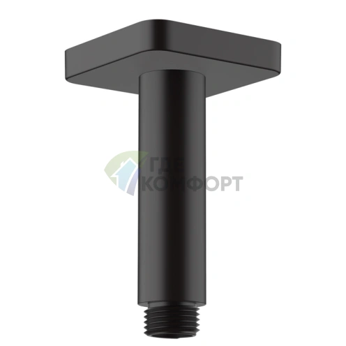 Потолочный держатель для верхнего душа HG Vernis Shape 100 мм, G1/2, матовый черный (26406670) - фото 1