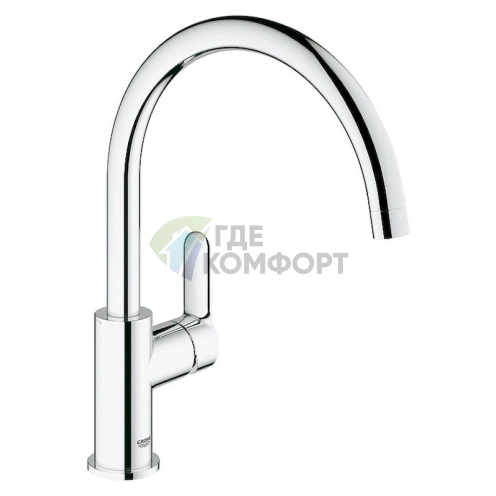 Смеситель Grohe BauEdge 31367000 для кухни: однорычажный с выдвижной лейкой - фото 1