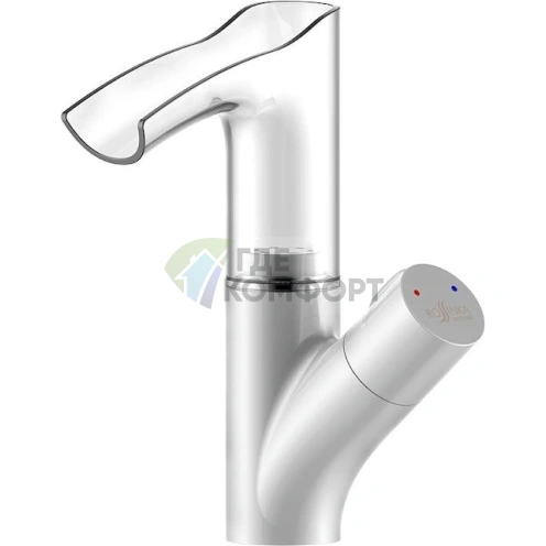 Смеситель для раковины Rossinka Z Z35-30W с LED-подсветкой - фото 1