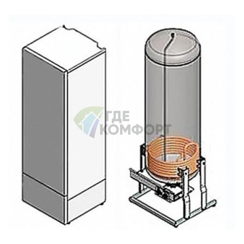 Бойлер косвенного нагрева из нержавеющей стали Эван VLM 220 KS - фото 2