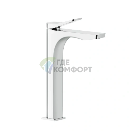 Смеситель для раковины GESSI Rilievo однорычажный, хром, высота 301 мм (59010#031) - фото 1