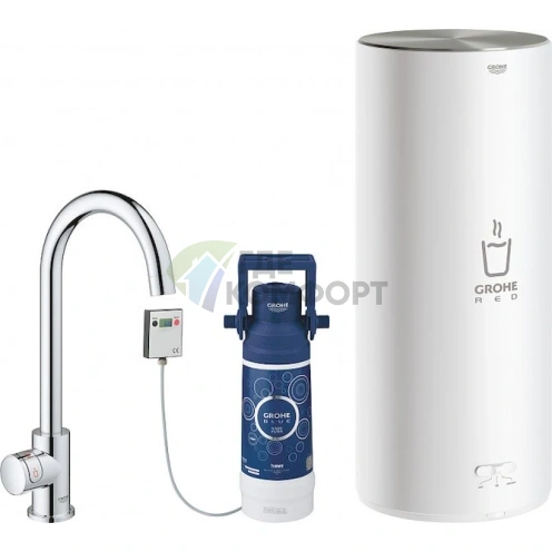 Кухонный смеситель Grohe Red II Mono 30080001 с проточным водонагревателем - фото 1
