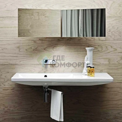 Раковина AZZURRA THIN 120x50см без отв под смесительитель цвет белый - фото 1