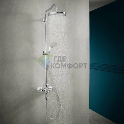 Душевая стойка AX Montreux с термостатом и верхним душем 240 мм (16572000) - фото 1