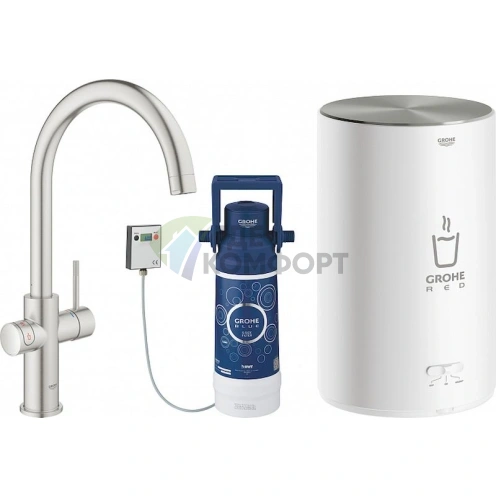 Смеситель Grohe Red II Duo для кухни с мгновенным нагревом воды - фото 1