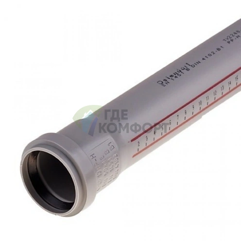 Труба канализационная 90x3000 мм Ostendorf - фото 1