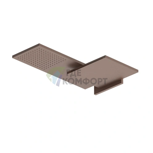 Двойной верхний душ Fantini Venezia настенный, латунь Matt Copper PVD (86 P9 8035B) - фото 1