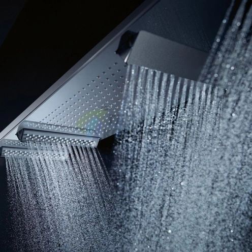 Потолочный душ AX ShowerHeaven с подсветкой 3700K, 4 форсунки, 1200x300 мм, хром (10629000) - фото 1