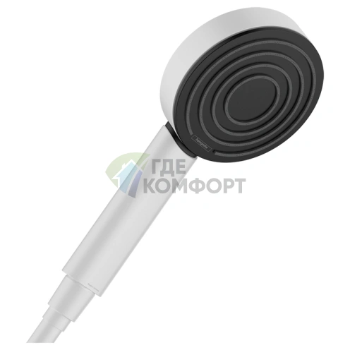 Ручной душ HG Pulsify одноструйный матовый белый (24120700) - фото 1