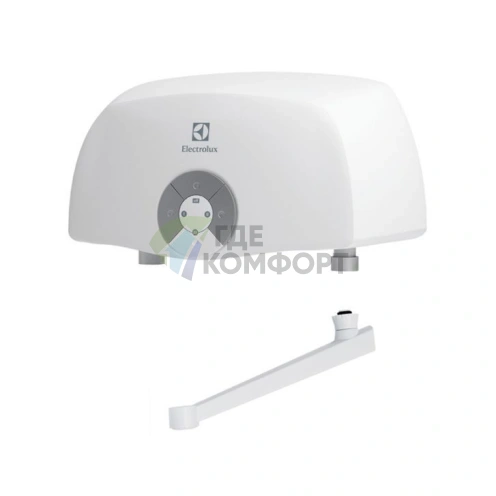 Водонагреватель проточный Electrolux SMARTFIX 2.0 T 3-5 кВт с краном - фото 1