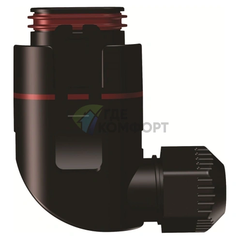 Штекер для насосов Grundfos ALPHA угловой-изгиб 90 градусов - фото 1