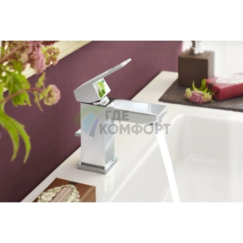 Смеситель для раковины Grohe Eurocube 23127000 с керамическим картриджем - фото 4
