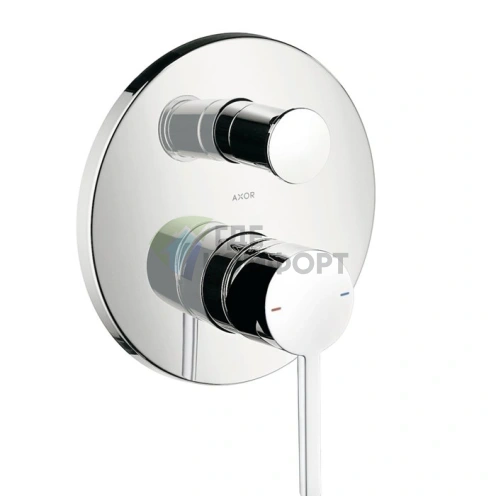 Встраиваемый однорычажный смеситель для ванны AX Starck с защитой от обратного потока, хром (10427000) - фото 1