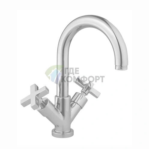 Смеситель для раковины Nicolazzi M.Croce с двумя ручками, хром (2236CR27) - фото 1