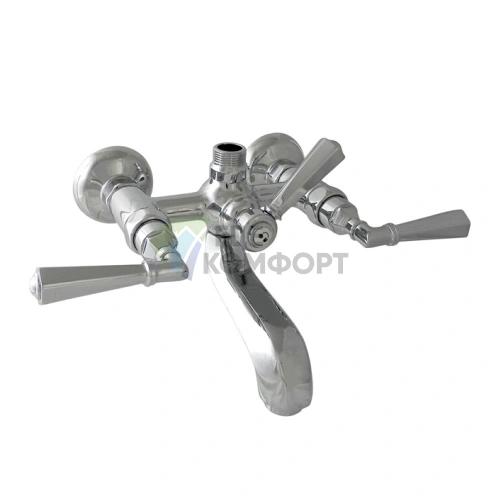 Настенный смеситель для ванны с душем Nicolazzi Teide в хроме (1900CR05) - фото 1