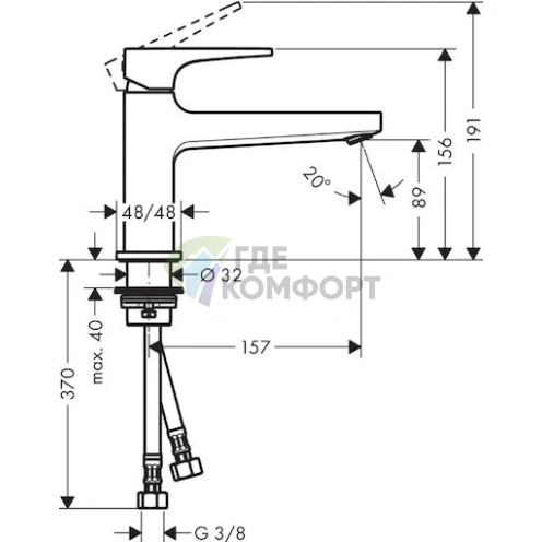 Смеситель Hansgrohe Metropol для умывальника: стильный дизайн и надежность - фото 2