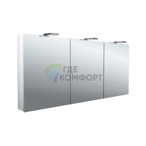 Зеркальный шкаф Emco Flat II с LED-подсветкой, навесной, 3 двери, 1600 мм (9797 063 07) - фото 1
