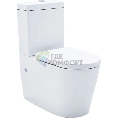 Эргономичный унитаз-компакт SSWW СТ 2046 для современного санузла - фото 1