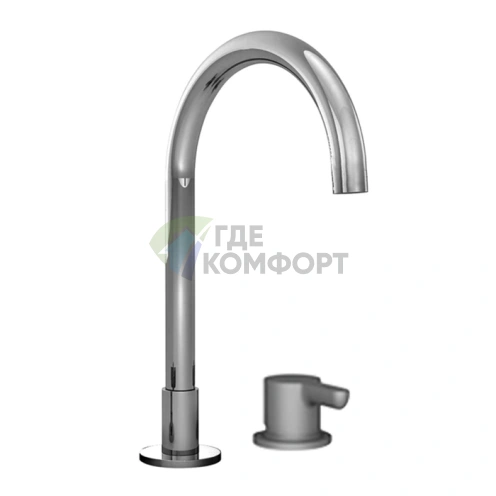 Смеситель для раковины Fantini Icona Classic: 2 отв., без донного клапана, хром (53 02 R504W) - фото 1