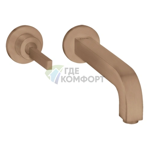 Стильный смеситель для раковины AX Citterio в цвете шлифованное красное золото (39113310) - фото 1