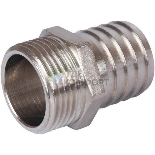 Штуцер НР 1x30 мм, никелированный Stout - фото 3