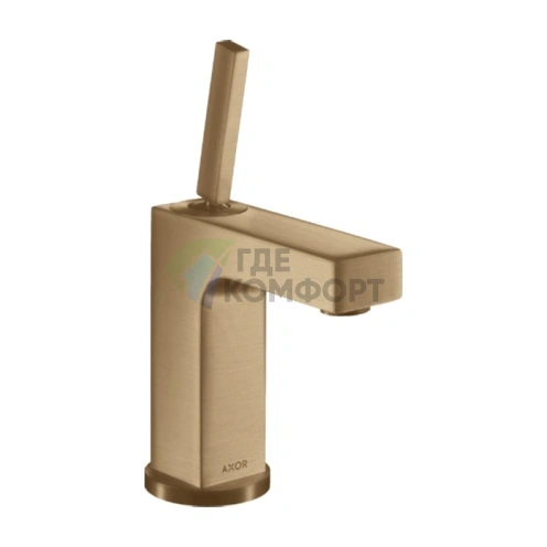 Смеситель для раковины AX Citterio в цвете шлифованная бронза (39010140) - фото 1