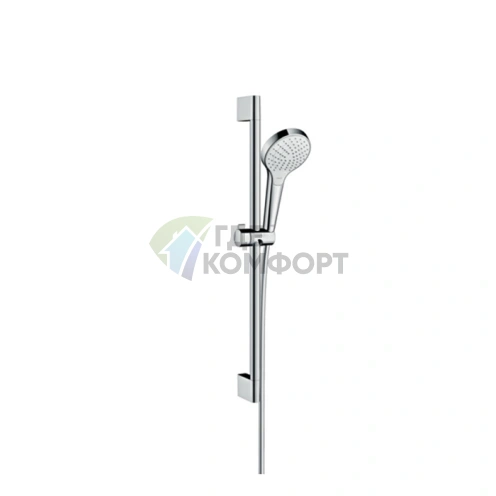 Душевой набор HG Croma Select S с режимами 3jet Rain, IntenseRain и Turbo Rain, белый/хром (26562400) - фото 1