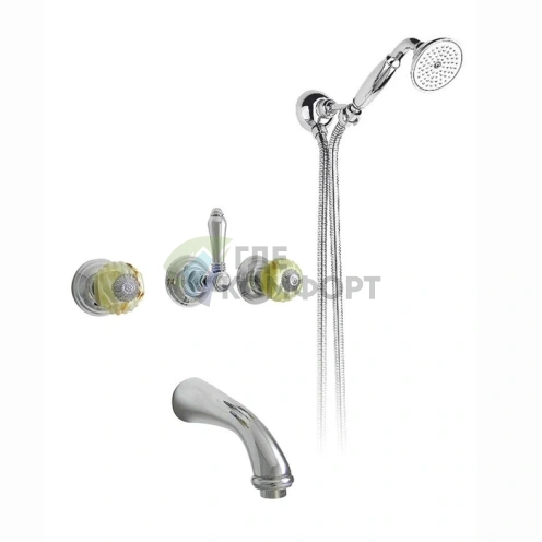 Смеситель для ванны Nicolazzi Onice с настенным изливом, хром (2103CR09O) - фото 1