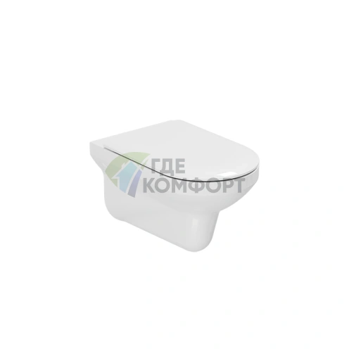 Подвесной унитаз AZZURRA THIN 56x36x33 см белый с системой монтажа KIT200TU (THI 156/SOSK bi)) - фото 1