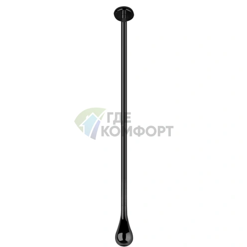 Потолочный смеситель Gessi Goccia с каплевидным изливом и дистанционным управлением, черный (33699#299) - фото 1