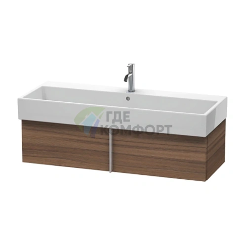 База под раковину Duravit VA с выдвижным ящиком, натуральный орех (298x1184x431) (VA612907979) - фото 1