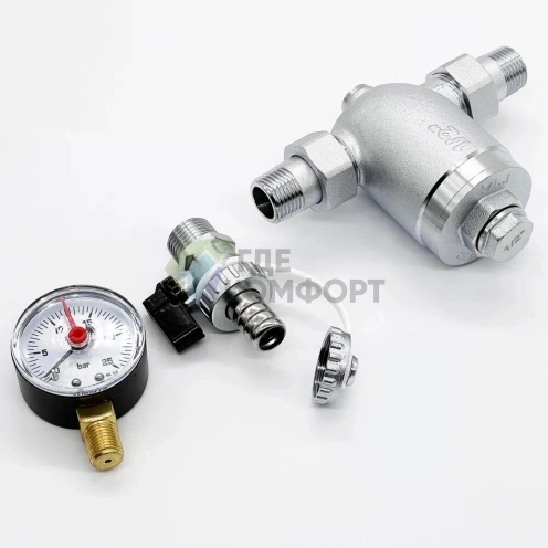 Фильтр Zeissler 100 мкм, с манометром, ZSf.302.0104N 1/2