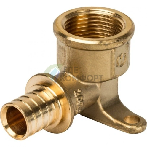 Stout Угольник настенный с креплением 20xRp 3/4 для труб из сшитого полиэтилена аксиальный - фото 9