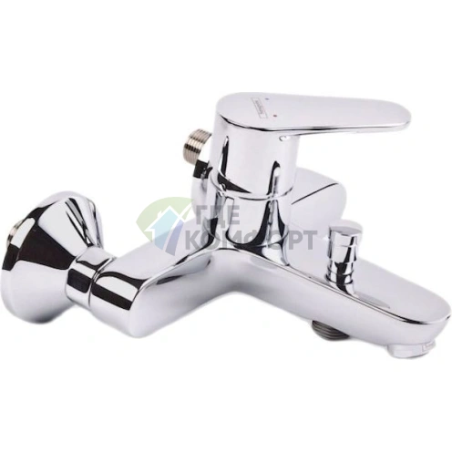 Комплект сантехники Hansgrohe Talis E2: смеситель для ванны с душем, смеситель для раковины и душевая стойка - фото 6