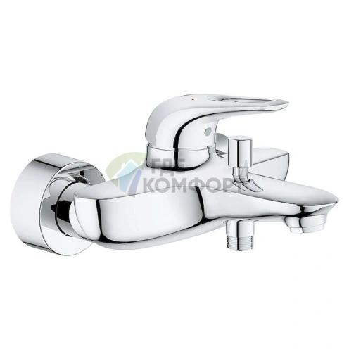 Смеситель Grohe для ванны с душем Eurostyle New 33591003: настенный - фото 1