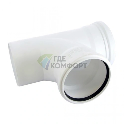 Тройник канализационный Raupiano Plus 110/110х87° REHAU (РЕХАУ - 11230051001) - фото 4