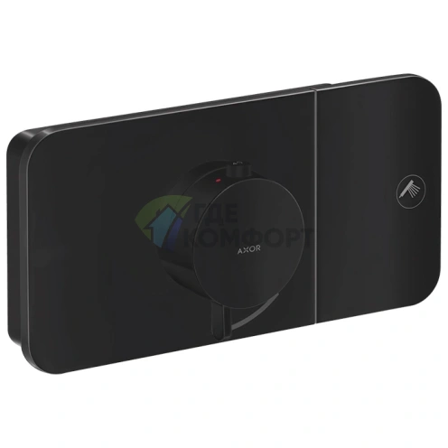 Термостат AX One для одного потребителя СМ, матовый черный (45711670) - фото 1