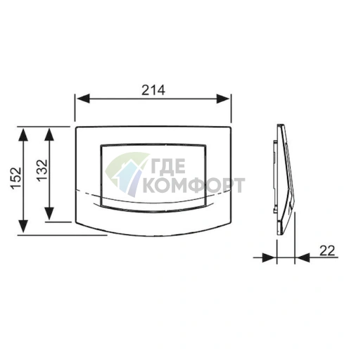 Кнопка смыва TECE Ambia 9240125: элегантный матовый хром - фото 2
