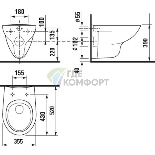 Комплект подвесного унитаза Roca Mateo с инсталляцией DUPLO и системой двойного смыва - фото 7