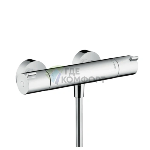 Термостат для душа Hansgrohe Ecostat 1001 настенный на 1 источник, хром (13211000) - фото 1