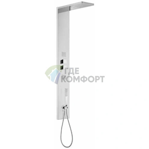 Душевая панель Bossini Manhattan с термостатом и 4 функциями, нержавеющая сталь, хром (L00897.030) - фото 1
