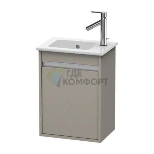 База под раковину Duravit Ketho 550x400x285 с дверцей для модели 072343 в цвете Terra (KT6417L1414) - фото 1