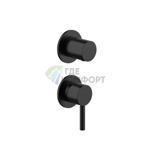 Встраиваемый смеситель для душа Fantini NOSTROMO: наружная часть, черный матовый (50 13 G489B) - фото 1