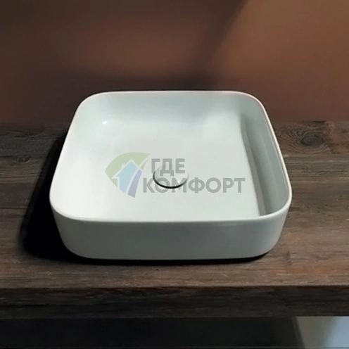 Накладная раковина Kerasan Tribeca 43x43 см без отверстия под смеситель (460101) - фото 1