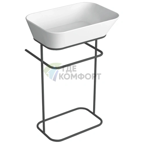 Раковина-чаша прямоугольная SIMAS WAVE 60×42×16,5 см белая без отверстия - фото 1