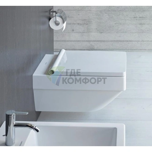 Подвесной унитаз Duravit Vero Air 252509 безободковый (2525090000) - фото 2