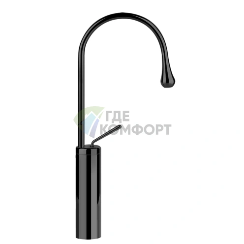 Gessi Goccia Высокий смеситель для раковины на 1 отверстие, черный (33608#299) - фото 1