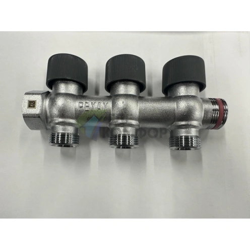 Коллектор REHAU (РЕХАУ - 11316453001)регулирующий, распределительный G3/4 с 3 отводами G 3/4 - фото 6