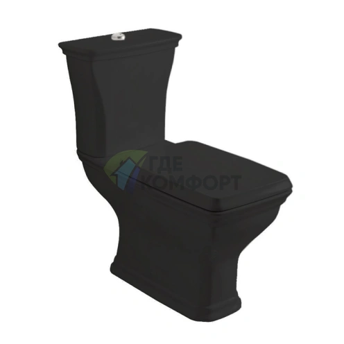 Унитаз напольный Artceram CIVITAS 36x54 см без бачка, универсальный слив, черный (CIV004 03 00) - фото 1